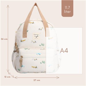 Plecak dla dzieci L Small Aeroplane Beige KIDZROOM