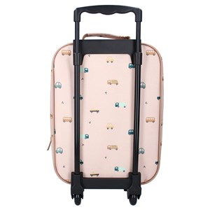 Walizka dla dzieci KIDZROOM Sweet Cars brown