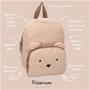 Plecak dla dzieci Comfort Friends brown KIDZROOM