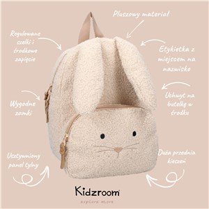 Plecak dla dzieci Comfort Friends beige KIDZROOM