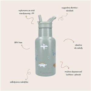 Butelka bidon 350 ml KIDZROOM Small Dino