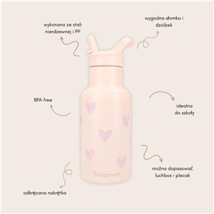 Butelka bidon 350 ml KIDZROOM Magical Heart
