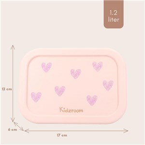 Lunchbox pojemnik silikon KIDZROOM Magical Heart