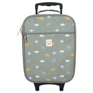 Walizka dla dzieci KIDZROOM Small Dino Green