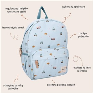Plecak dla dzieci L Little Story Blue KIDZROOM