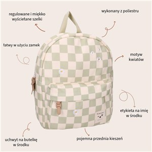Plecak dla dzieci Nostalgia Green Beige KIDZROOM