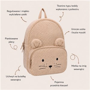 Plecak dla dzieci Comfort Friends Mouse beige - zdjęcie 5