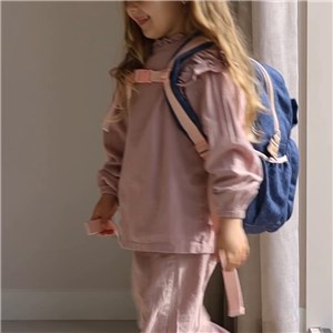 Plecak dla dzieci L Bow blue jeans KIDZROOM