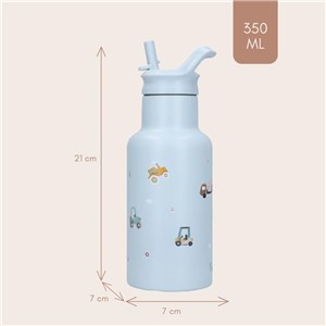 Butelka bidon 350 ml KIDZROOM Little Story Blue - zdjęcie 4