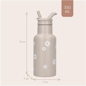 Butelka bidon 350 ml KIDZROOM Nostalgia Beige - zdjęcie 4