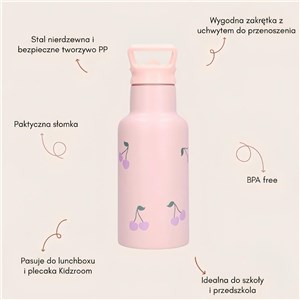 Butelka bidon 350 ml KIDZROOM Secret Garden pink - zdjęcie 9