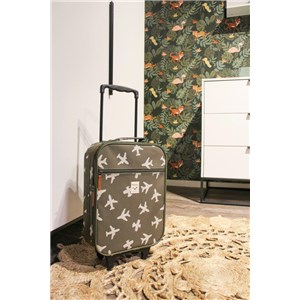 Walizka dla dzieci KIDZROOM Airplane khaki