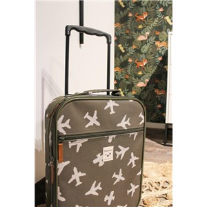 Walizka dla dzieci KIDZROOM Airplane khaki