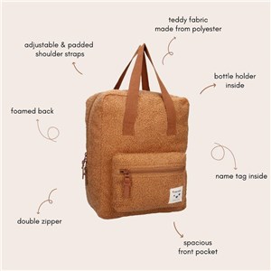 Plecak dla dzieci Berlin Soft brown KIDZROOM
