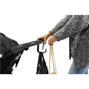 Uniwersalny hak zaczep do wózka Floral Pink