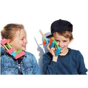 Klocki konstrukcyjne z kółkami LUCO LARGE 36 szt