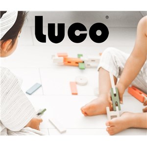 Klocki konstrukcyjne z kółkami LUCO LARGE 36 szt