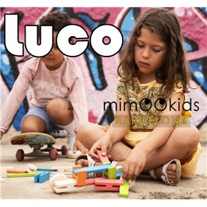 Klocki konstrukcyjne z kółkami LUCO LARGE 36 szt