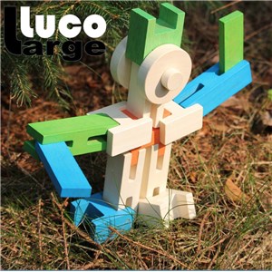 Klocki konstrukcyjne z kółkami LUCO LARGE 36 szt
