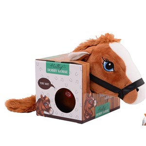 Holly Hobby Horse koń na pasku z ogonem brown