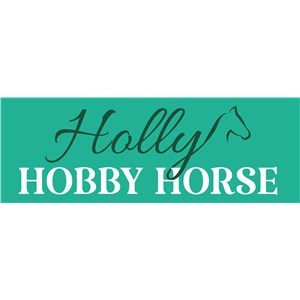 Holly Hobby Horse koń na pasku z ogonem beige