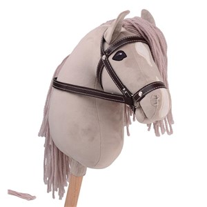 Holly Hobby Horse koń DELUXE na kiju 80cm beige