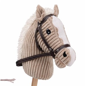 Holly Hobby Horse koń LUX na kiju dźwięk 80cmTaupe