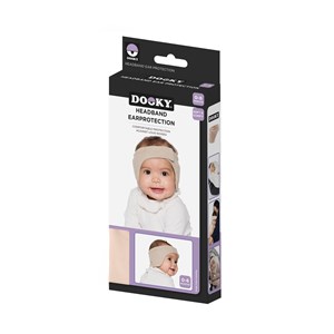 Słuchawki ochronne opaska DOOKY 0-6 m Beige