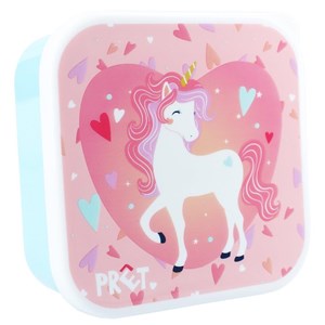 Snack box śniadaniówka 3w1 PRET Unicorn pink