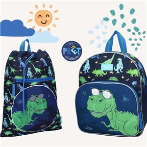 Plecak dla dzieci PRET Happy Dino blue