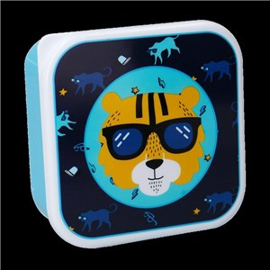 Snack box śniadaniówka 3w1 PRET Tiger Blue