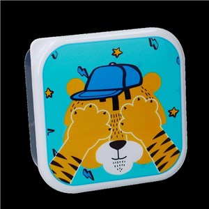 Snack box śniadaniówka 3w1 PRET Tiger Blue