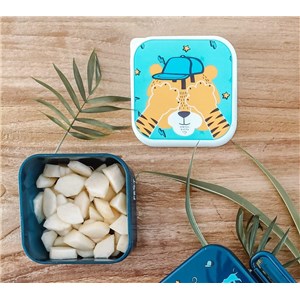 Snack box śniadaniówka 3w1 PRET Tiger Blue