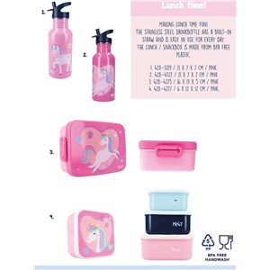 Butelka na wodę bidon dla dzieci PRET Unikorn Pink