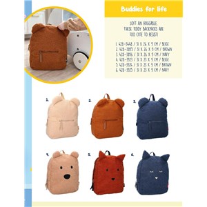 Plecak dla dzieci PRET Buddies for Life brown