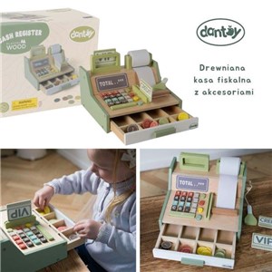Drewniana kasa fiskalna z akcesoriami DANTOY