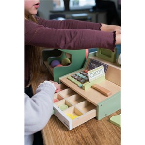 Drewniana kasa fiskalna z akcesoriami DANTOY