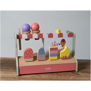 Drewniana lodziarnia sklep z lodami DANTOY