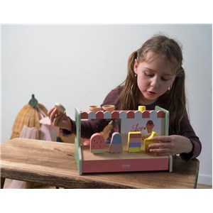 Drewniana lodziarnia sklep z lodami DANTOY