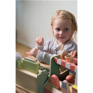 Drewniana lodziarnia sklep z lodami DANTOY