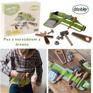 Pas z narzędziami z drewna DANTOY