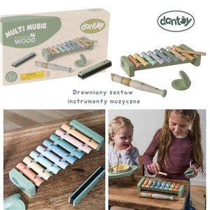Drewniany zestaw instrumenty muzyczne DANTOY