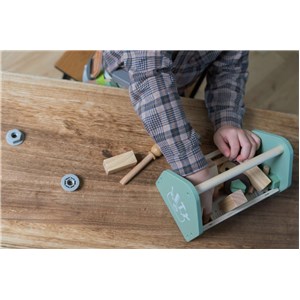 Drewniana skrzynka z narzędziami DANTOY 26 części