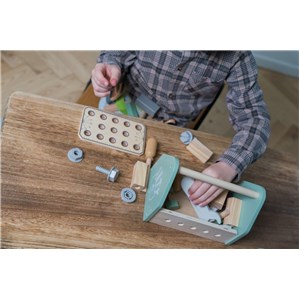 Drewniana skrzynka z narzędziami DANTOY 26 części