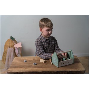 Drewniana skrzynka z narzędziami DANTOY 26 części