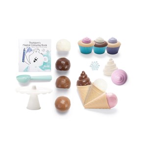 THORBJORN Zestaw deserowy z lodami i kolorowanką
