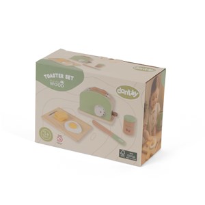 Drewniany toster i zestaw śniadaniowy DANTOY