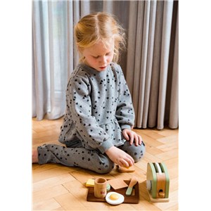 Drewniany toster i zestaw śniadaniowy DANTOY