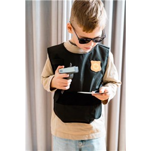 Drewniany zestaw MAŁY POLICJANT dla dzieci DANTOY