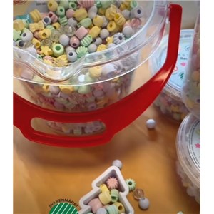 Koraliki do nawlekania EKO Dantoy 520 szt pastel